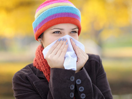 Woman with Flu